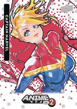 2023 Upper Deck Marvel Anime Vol. 2 #10 Captain Marvel Front