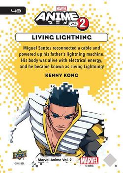 2023 Upper Deck Marvel Anime Vol. 2 #48 Living Lightning Back