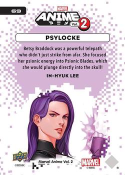 2023 Upper Deck Marvel Anime Vol. 2 #69 Psylocke Back