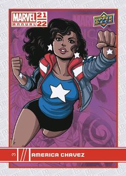 2021-22 Upper Deck Marvel Annual #3 America Chavez Front