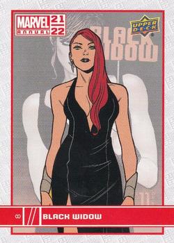 2021-22 Upper Deck Marvel Annual #8 Black Widow Front