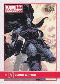2021-22 Upper Deck Marvel Annual #9 Black Winter Front
