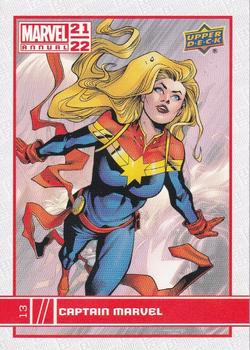 2021-22 Upper Deck Marvel Annual #13 Captain Marvel Front