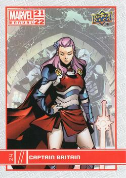 2021-22 Upper Deck Marvel Annual #24 Captain Britain Front