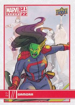 2021-22 Upper Deck Marvel Annual #27 Gamora Front
