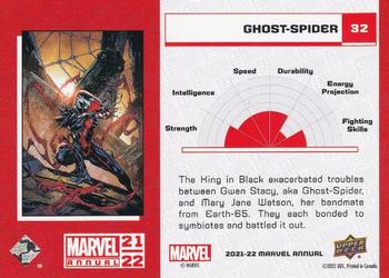 2021-22 Upper Deck Marvel Annual #32 Ghost-Spider Back