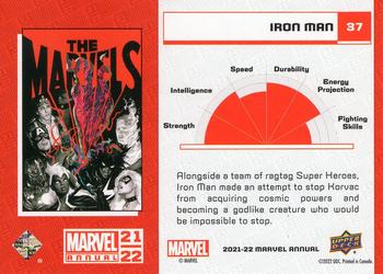 2021-22 Upper Deck Marvel Annual #37 Iron Man Back