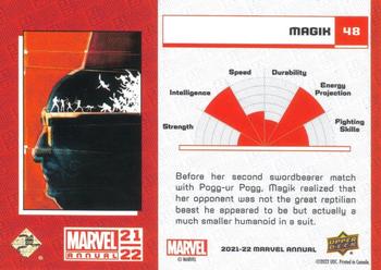 2021-22 Upper Deck Marvel Annual #48 Magik Back