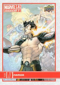 2021-22 Upper Deck Marvel Annual #58 Namor Front