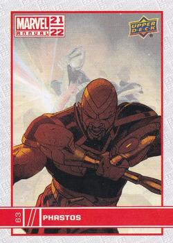 2021-22 Upper Deck Marvel Annual #63 Phastos Front