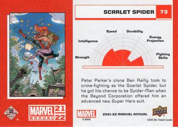 2021-22 Upper Deck Marvel Annual #73 Scarlet Spider Back