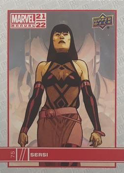 2021-22 Upper Deck Marvel Annual #75 Sersi Front