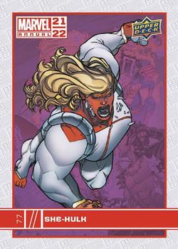 2021-22 Upper Deck Marvel Annual #77 She-Hulk Front