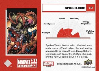 2021-22 Upper Deck Marvel Annual #79 Spider-Man Back