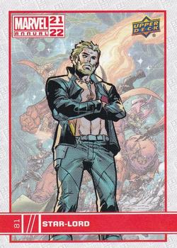 2021-22 Upper Deck Marvel Annual #81 Star-Lord Front