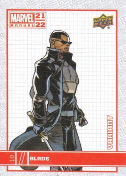 2021-22 Upper Deck Marvel Annual - Canvas Variant #10 Blade Front