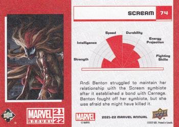 2021-22 Upper Deck Marvel Annual - Canvas Variant #74 Scream Back