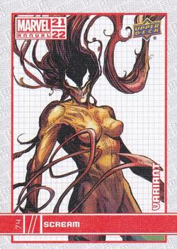 2021-22 Upper Deck Marvel Annual - Canvas Variant #74 Scream Front