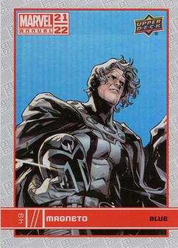 2021-22 Upper Deck Marvel Annual - Blue #49 Magneto Front