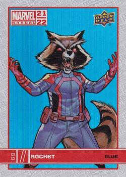 2021-22 Upper Deck Marvel Annual - Blue #69 Rocket Front