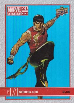 2021-22 Upper Deck Marvel Annual - Blue #76 Shang-Chi Front