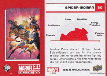 2021-22 Upper Deck Marvel Annual - Blue #80 Spider-Woman Back