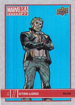 2021-22 Upper Deck Marvel Annual - Blue #81 Star-Lord Front