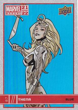 2021-22 Upper Deck Marvel Annual - Blue #87 Thena Front