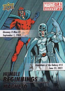 2021-22 Upper Deck Marvel Annual - Humble Beginnings #HB-4 Magneto Front