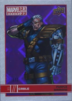 2021-22 Upper Deck Marvel Annual - Purple Diamond #11 Cable Front