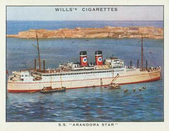 1934 Wills’s Famous British Liners (1st Series) #5 S.S. Arandora Star Front