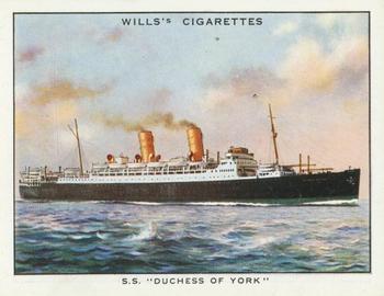 1934 Wills’s Famous British Liners (1st Series) #7 S.S. Duchess of York Front