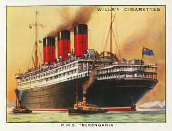 1934 Wills’s Famous British Liners (1st Series) #10 R.M.S. Berengaria Front