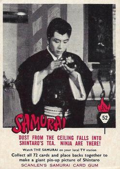 1964 Scanlens Samurai #52 Dust from the Ceiling… Front