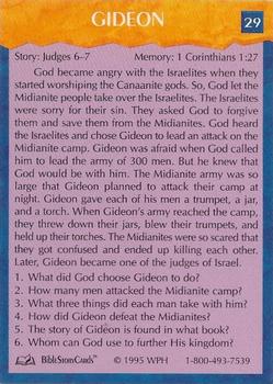 1996 WPH BibleStoryCards Collector Series #29 Gideon Back