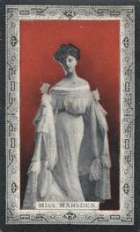 1912 Wills's Actresses #NNO Miss Marsden Front