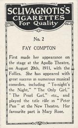 1923 Sclivagnotis’s Actresses and Cinema Stars #2 Fay Compton Back