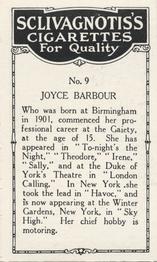 1923 Sclivagnotis’s Actresses and Cinema Stars #9 Joyce Barbour Back