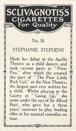 1923 Sclivagnotis’s Actresses and Cinema Stars #18 Stephanie Stephens Back