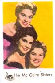 1957 Dutch Gum Unnumbered Studio Set 1 (Symbols) #NNO The McGuire Sisters Front