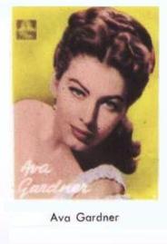 1956 Dutch Gum Unnumbered Studio Set 2 (Autographs) #NNO Ava Gardner Front