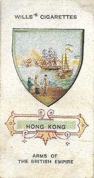 1910 Wills's Specialties Arms of the British Empire #1 Hong Kong Front