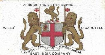 1910 Wills's Specialties Arms of the British Empire #7 East India Company Front