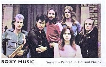 1973 Dutch Gum Serie P (Holland) #17 Roxy Music Front