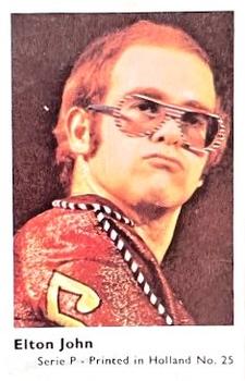 1973 Dutch Gum Serie P (Holland) #25 Elton John Front