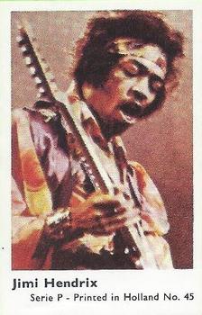 1973 Dutch Gum Serie P (Holland) #45 Jimi Hendrix Front