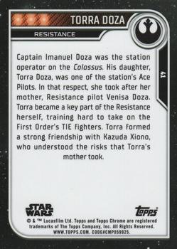 2023 Topps Chrome Star Wars #41 Torra Doza Back