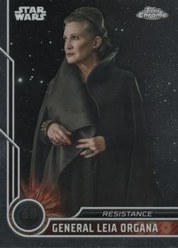 2023 Topps Chrome Star Wars #56 General Leia Organa Front