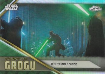 2023 Topps Chrome Star Wars - Journey of Grogu #JG-1 Jedi Temple Siege Front