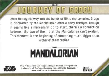 2023 Topps Chrome Star Wars - Journey of Grogu #JG-2 Meeting the Mandalorian Back